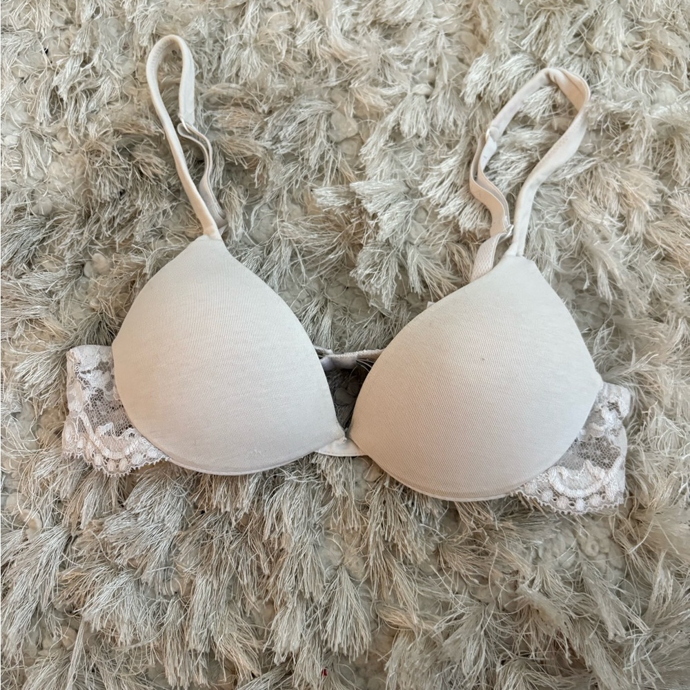 Everyday Light Beige Lace-Back T-Shirt Bra